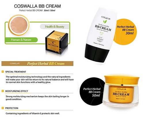 Coswella Perfect Herbal BB Cream là biện pháp trị nám da, tàn nhang, đốm nâu, đồi mồi tận gốc không tái phát
