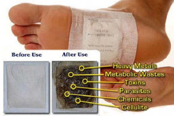 Sử dụng miếng dán chân thải độc cơ thể Natural Detox Foot Patch