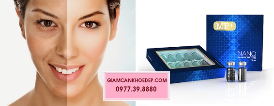 MF+ plus nano oral peptides thuốc tiêm trắng da, đẹp da, chống lão hóa da